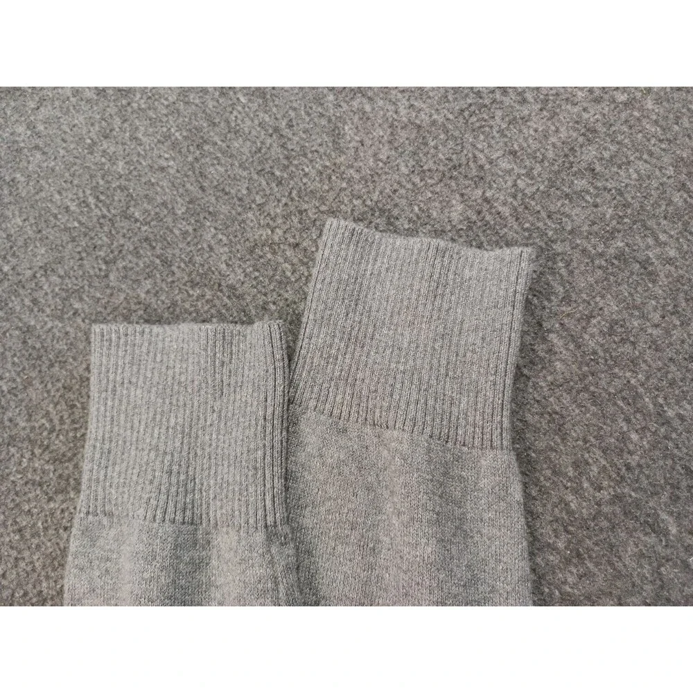 Abercrombie & Fitch A&F Wool Blend Knit Ribbed Sweater Medium Dark Gray Muscle